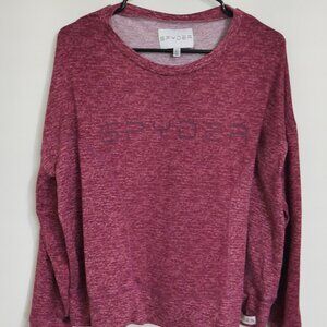 Spyder - Women's Large Purple Long Sleeve Athletic Sweater